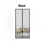 rideau moustiquaire porte noir maille fine moderne velcro aimants mains libres ventilation chambre
