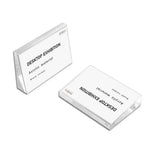 support présentation transparent moderne 90mm 57mm acrylique sans fixation card holder note holder