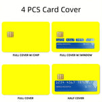 protège cartes personnalisables adhésifs blancs moderne texte logo cartes bancaires couleurs tùy chỉnh