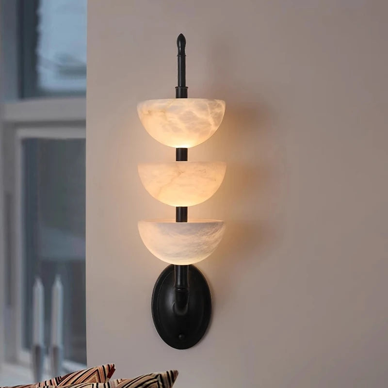 lampe suspension moderne marbre cuivre blanc noir vis fixe led cuisine chambre salle manger