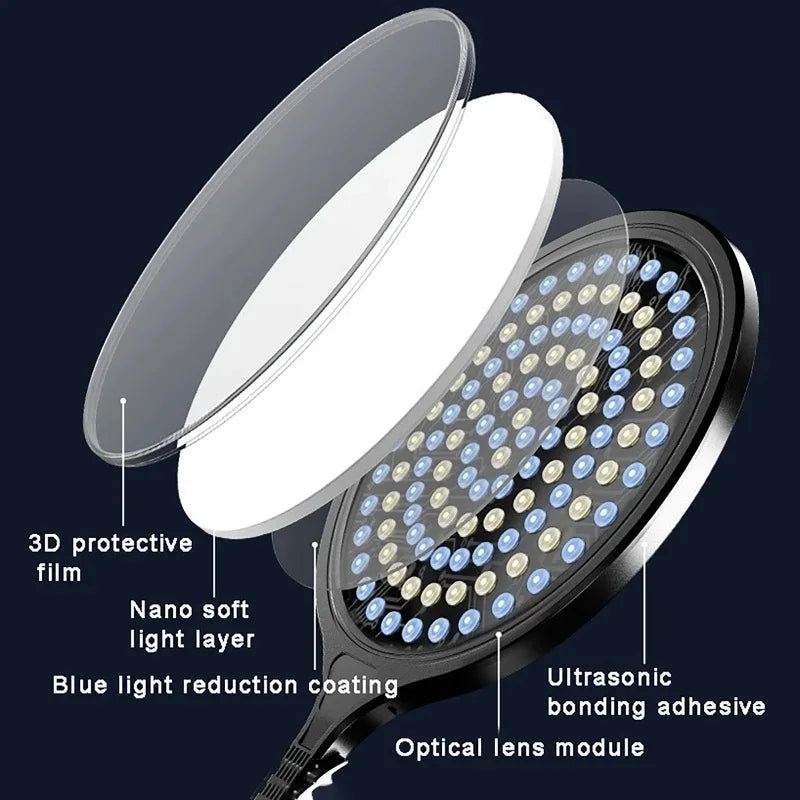 lampe led clip smartphone support flexible base moderne minimaliste noir argenté