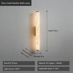 lampe murale moderne marbre blanc led 80cm haute qualité decorationintérieur