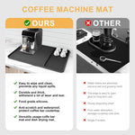 tapis séchage vaisselle silicone noir surface rugueuse moderne salle bains cuisinewasher imperméable