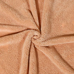 serviette bébé unisexe capuche microfibre beige clair douce quatre saisons 80x80cm