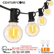 guirlande lumineuse led transparente jaune vert extérieur chaleureux festive decoration camping
