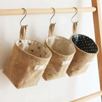 sac main moderne étoiles rayures jute beige gris rustique anneaux logo étiquette poignée
