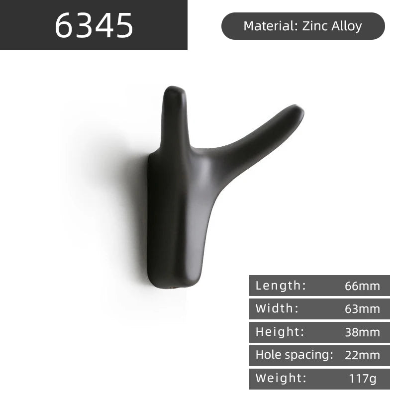porte clés porte vêtements adhésifs or noir bronze gris moderne minimaliste