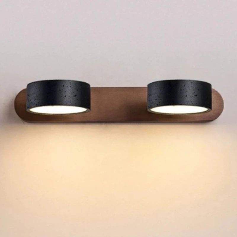 Applique murale LED moderne minimaliste pierre noire interrupteur chaîne japonais