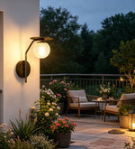 lampe murale led moderne noire ip65 acier inoxydable éclairage extérieur hydrofuge fixations