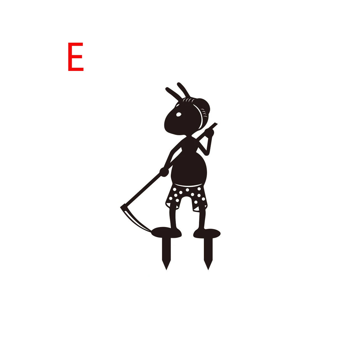 figurines insectes noires art minimaliste jardin décoratives extérieures sol đen giản dị cho