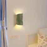 lampe murale moderne led texturée blanc vert orange gris chambre salon étude entree