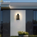 lampe murale extérieure led noir minimaliste moderne autonome hydrofuge 85 265v