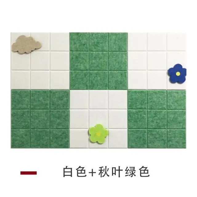 panneau mousse adhésif moderne décoration murale blanc beige gris bleu rose jaune vert fleurs