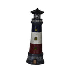 statue phare jardin énergie solaire bleu blanc rouge classique décoration balcon cour avant