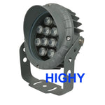 projecteur led gris moderne télécommande ip65 certifié rohs ccc 12w 85 265v