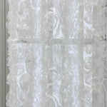 rideau blanc fleur brodé tulle transparent romantique fenêtre française anneaux suspensionhôtel maison pastorale