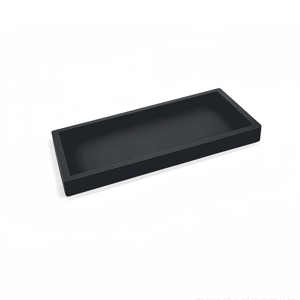 plateau silicone marbre moderne noir blanc diffuseur savon parfum bougie serviettes brosse dents lotion