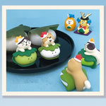 figurines animaux japonaises manga couleurs vives motifs traditionnels ornement maison collectionnable