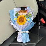 bouquet fleurs artificielles tournesols jaune orange blanc décoration mariage cadeau fête enseignants