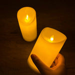 bougies led blanc crème effet flamme réelle sans danger moderne décoration mariage fêtes rondes