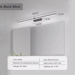 applique murale led moderne noire fixée 100cm 90260v 20 lumières chambre salon cuisine