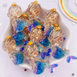 paillettes résine sirène étoiles bleu doré violet brillantes décoratives bricolage scrapbooking artisanat trẻ em