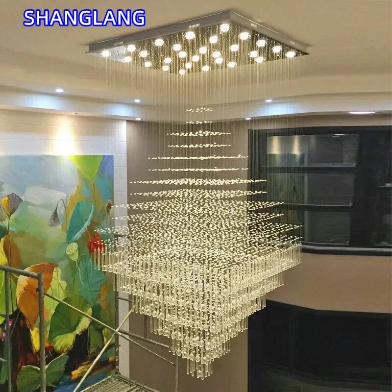 lustre moderne cristaux transparents salon salle bain led pendentif alliage certifications ccc rohs ul