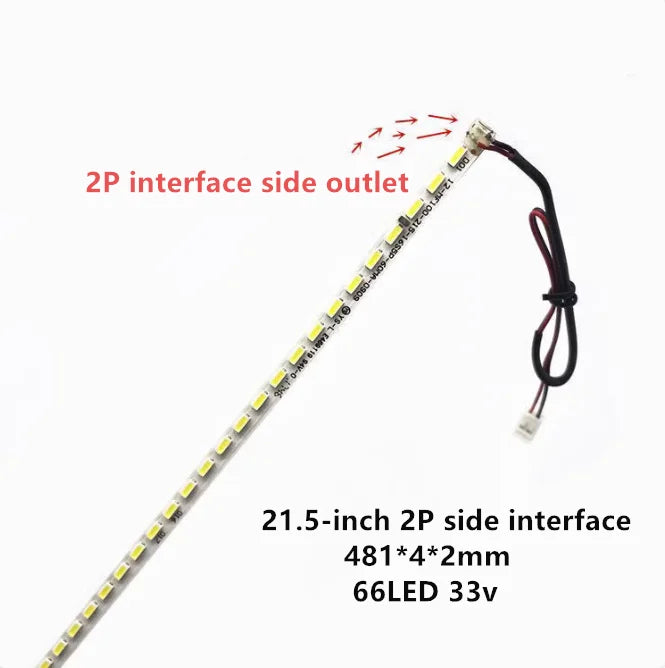 ruban led vert clair 19 20 21.5 pouces ligne continue moderne connecteur yeux