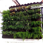 porte plantes mural suspendu poches plantes texture tissée moderne vert noir