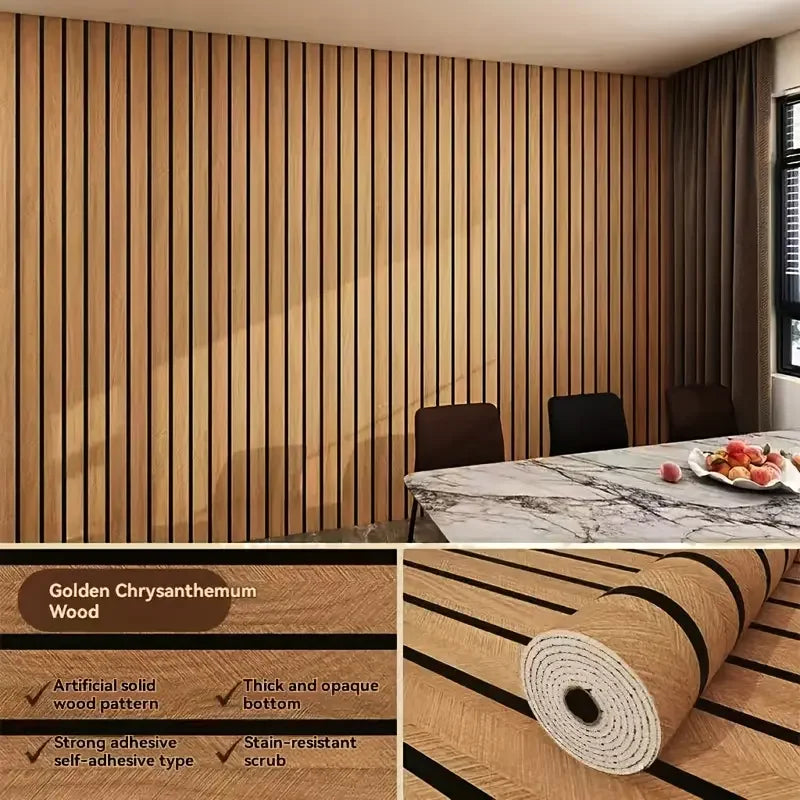 papier peint moderne rayures verticales beige clair noir adhésif pvc opaque décoration mur 300cm