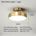 lampe moderne minimaliste or rond lisse montée surface interrupteur tactile 20cm