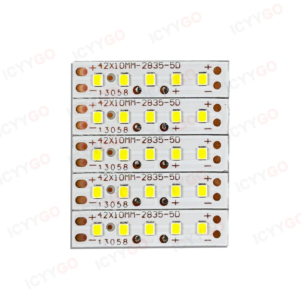 bande led blanche 42mm moderne 3v 300ma 2835 smd 10pcs opaque