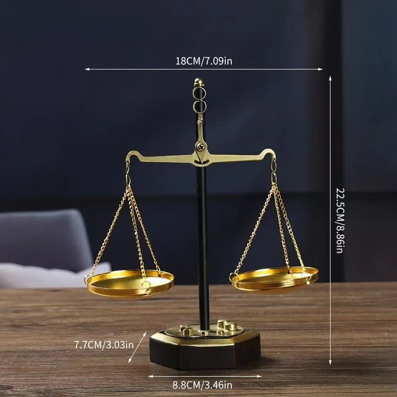 balance or noir sculpture décorative intérieur table objet art classique vintage ornement maison