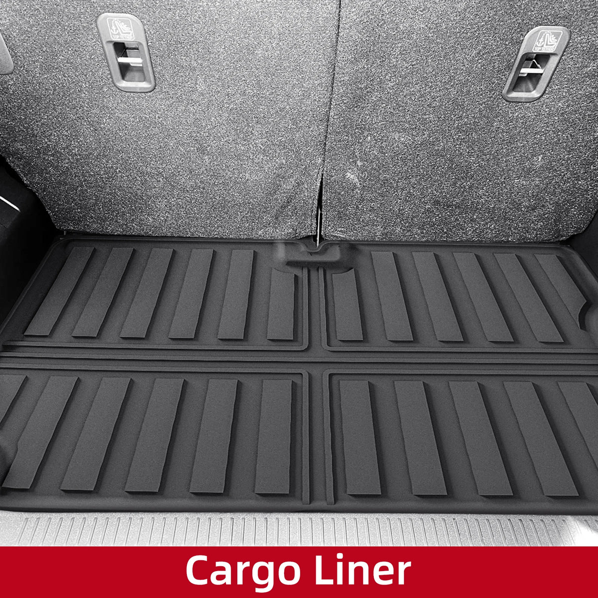 tapis sol voiture noir rayures horizontales surface rugueuse pratique résistant tpe fibres synthétiques