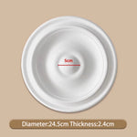 décoratif blanc ornements floraux classique 50cm diamètre 2.8cm épaisseur