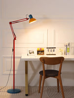 lampe sol led rouge bleu moderne industriel clips métalliquesTouchable Interrupteur Haut Bas couleurs changeables