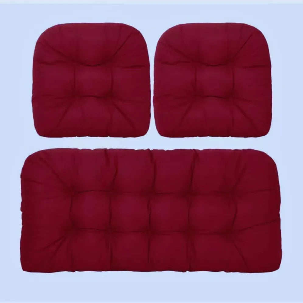 coussins jardin bleu imperméables motif plis moderne 50x48cm 100x50cm non amovibles lavables adultes