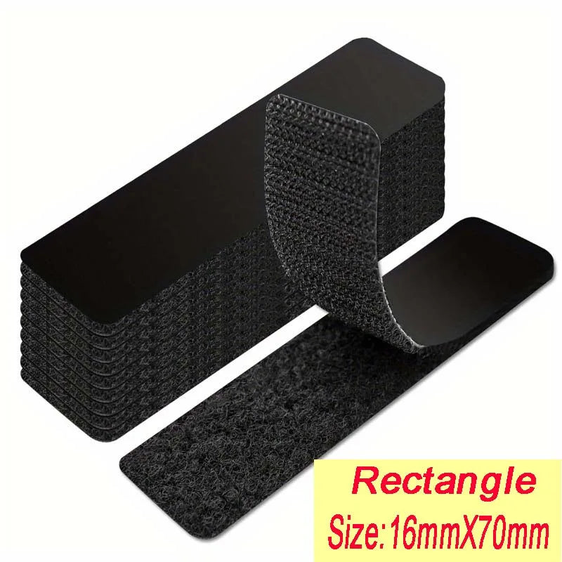 rubans adhésifs velcro noirs tissés résistants auto adhésifs vêtements sacs 100 pièces moderne