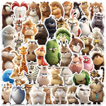 sticker personnages animés pixar différents couleurs dessin animé opaques autocollants étudiants bricolage 50 pièces