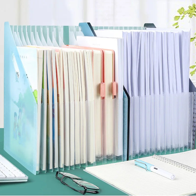 porte documents moderne noir transparent ruban mesure stylo lunettes papier officeécole