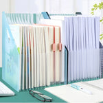 porte documents moderne noir transparent ruban mesure stylo lunettes papier officeécole