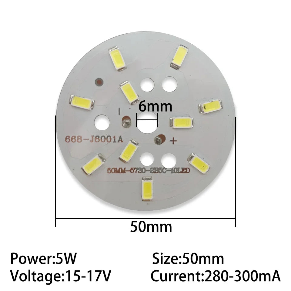 plaque led 5w 35mm 40mm gris clair natural white pure white warm white moderne
