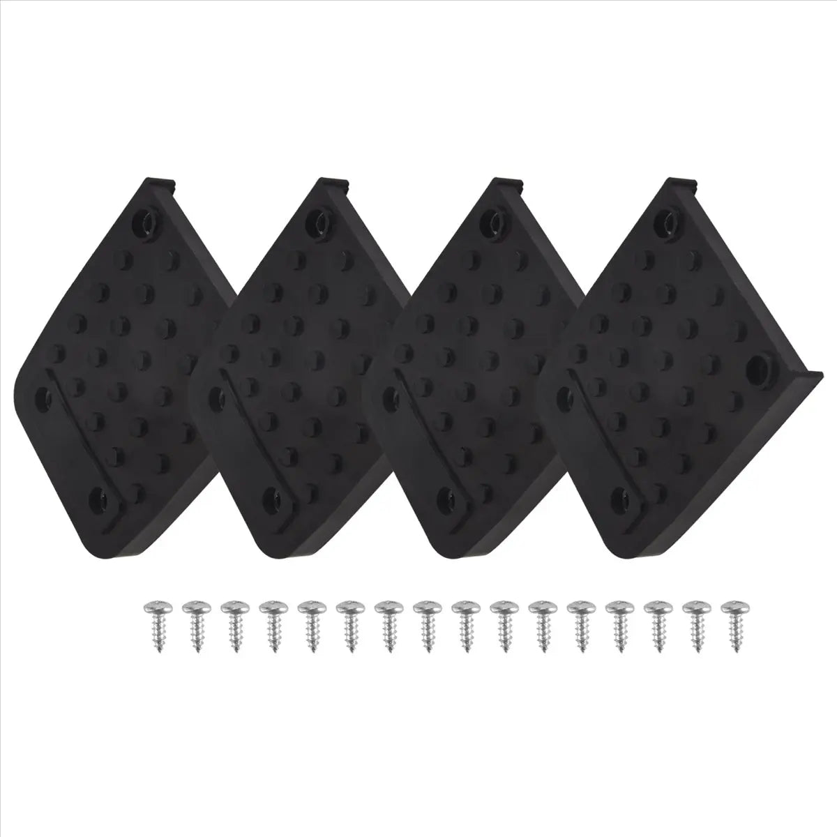 patins anti dérapants stilts vis surface texturée noirs industriels pièces