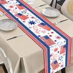 nappe décorative drapeaux étoiles feu d'artifice anniversaire fête américaine rouge blanc bleu