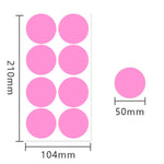 autocollants ronds multicolores 100 pièces stickers adhésifs décoration moderne minimaliste