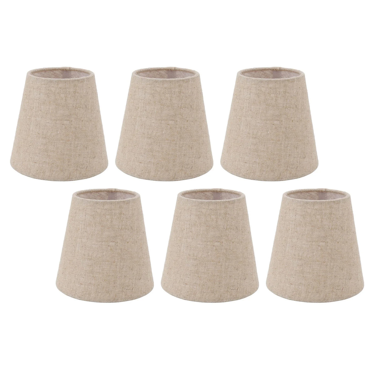abat jour classique toile lin beige clair opaque éclairage intérieur accessoire décoration
