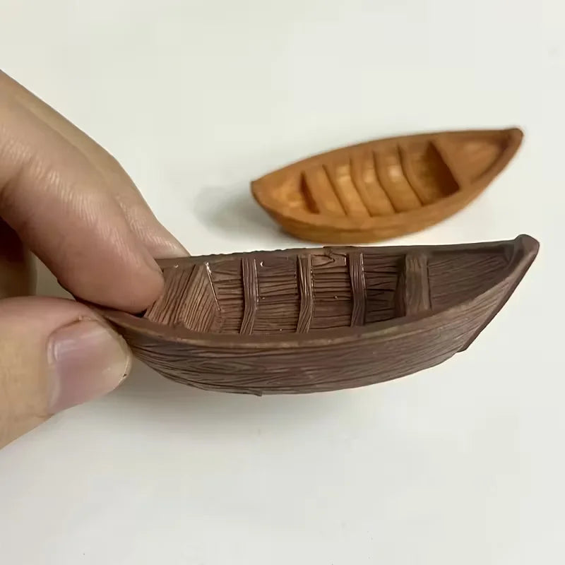 décoration maison rustique miniature bateaux résine figurines DIY jardin fée paysage moderne