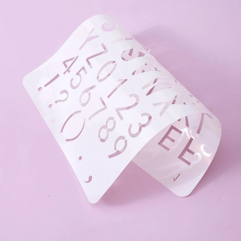 moule décoration gâteau alphabet numérique transparent lettres chiffres ponctuation respectueux environnement