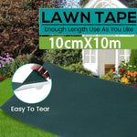 ruban gazon vert foncé adhésif pratique résistant texture tissée réparation gazon artificiel 10cm 10m