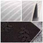 tapis demi circulaire moderne rayures horizontales résistant saleté facile nettoyage vestibule chambre cuisine